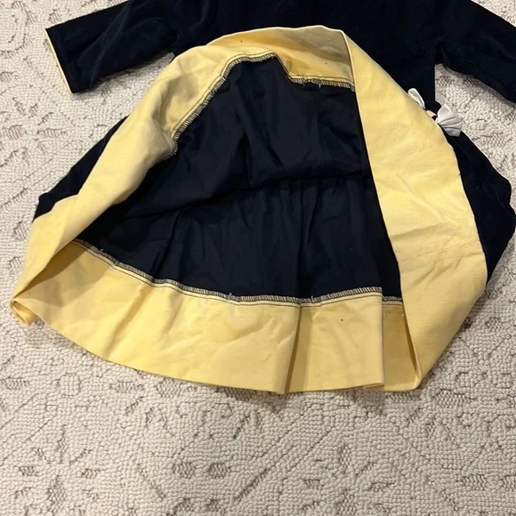 Bella bliss navy courteous dress with yellow trim - Picture 7 of 7